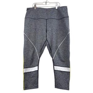 Zella Womens Cropped Reflective Leggings Size XL